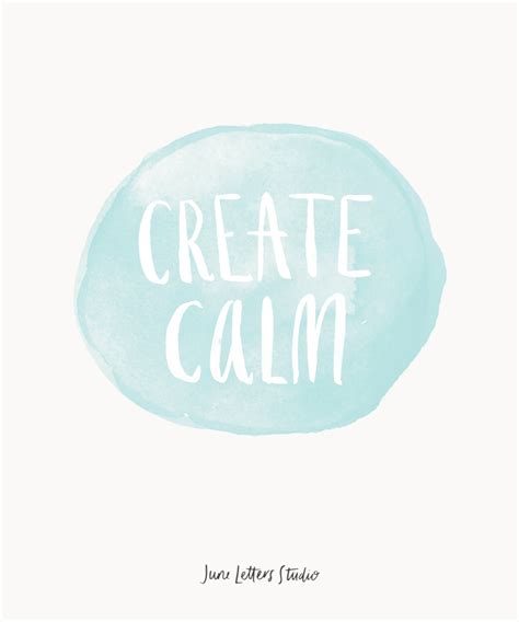 Create Calm — June Letters Studio