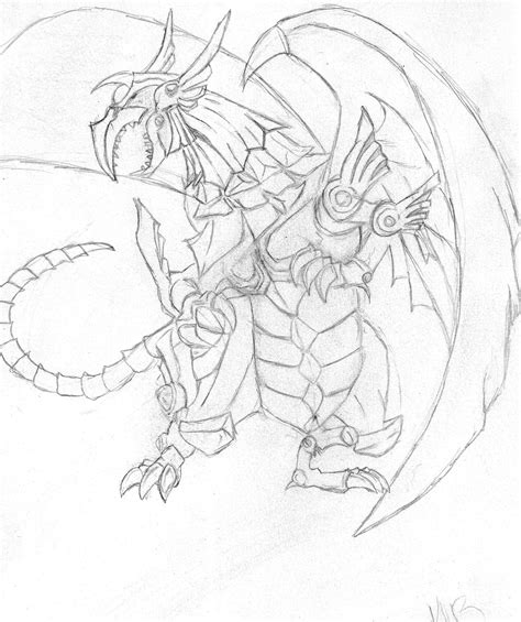 The Winged Dragon Of Ra Drawing