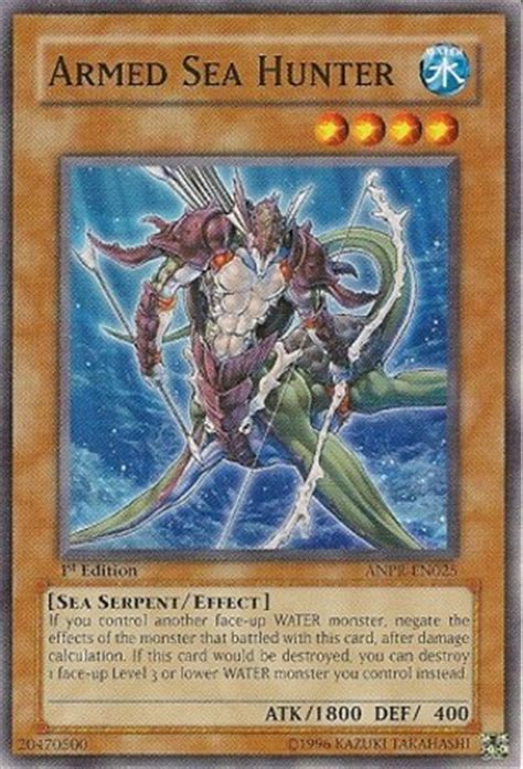 They have female pronouns or feminine word forms in their names (archfiend empress, serpentine. Free: Armed Sea Hunter + Water Hazard Yu-Gi-Oh! - Trading Cards - Listia.com Auctions for Free Stuff