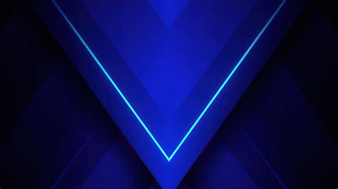 Blue Triangle Abstract