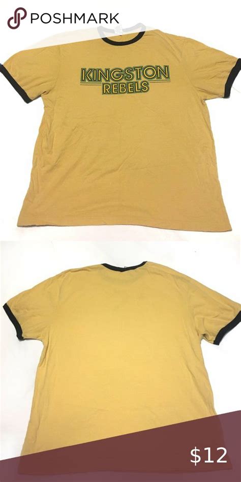 Vintage Yellow Ringer Tee Shirt Tee Shirts Long Sleeve Tshirt Men Ringer Tee