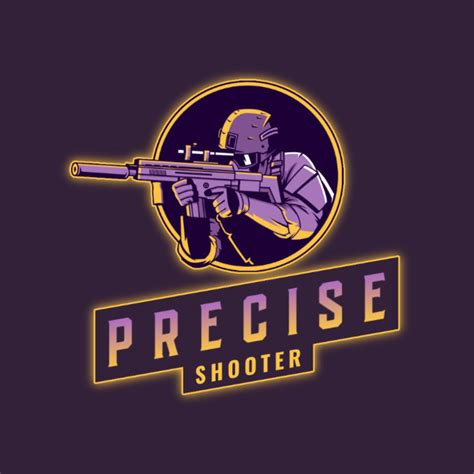 Placeit Gaming Logo Generator With A Shooter With An Assault Rifle
