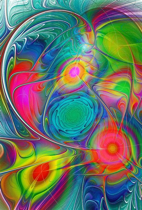 Psychedelic Colors Digital Art By Anastasiya Malakhova
