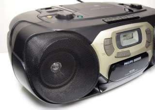 Philips Magnavox Stereo Radio Cassette Player AM FM Stereo Digital Tuner