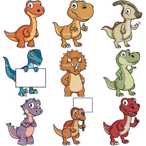 Tanki online kostenlos auf browsergames.de. Cute Dinosaur Cartoon Characters Vector Clipart ...