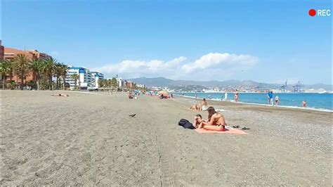 MUST SEE 🏖️ Torremolinos Beach Walk Malaga Spain 2023 ☀️ Beachgoers in