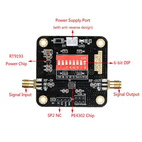 Pe4302 Digital Rf Step Attenuator Module High Linearity 05db 50Ω Dsa