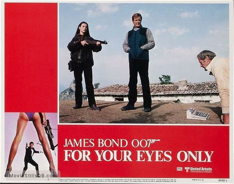 For Your Eyes Only Lobby Card With Carole Bouquet And Roger Moore
