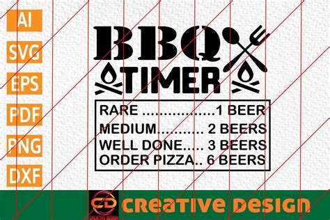 Bbq Timer Barbecue Svg Design Graphic By Creative Design · Creative Fabrica