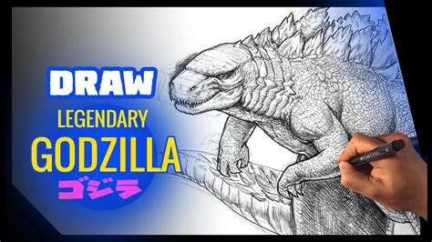How To Draw Godzilla Legendary Godzilla Youtube
