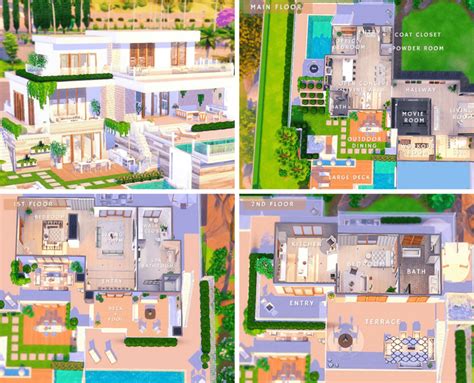 45 Easy Sims 4 House Layouts To Try This Year Sims 4 Floor Plans