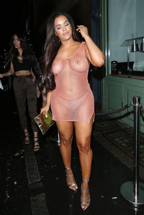 Lateysha Grace Nude Tits In Public See Through Dress