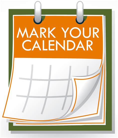 Free Mark Your Calendar Clipart 6 Spring Ridge Elementary
