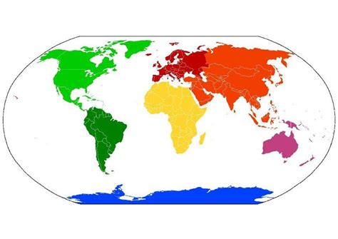 Imagen Mapa Del Mundo De Continentes Imágenes Para Imprimir Gratis