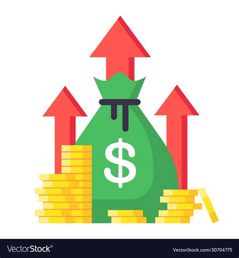Income Increase Financial Strategy High Return Vector Image