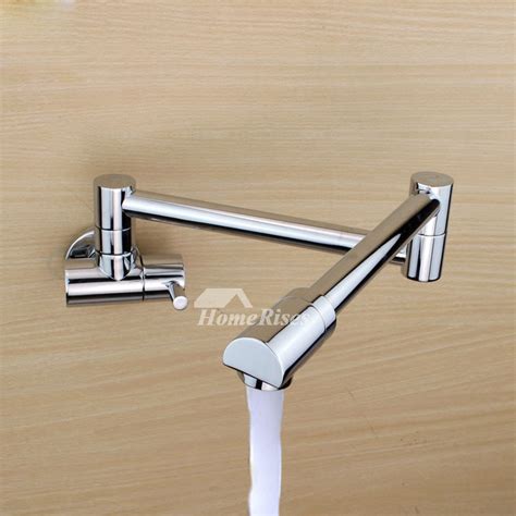 They offer the discerning homeowner the option of keeping the sink and countertop clear of clutter, and free up. Modern Kitchen Faucets Pot Filler Wall Mount Brushed ...
