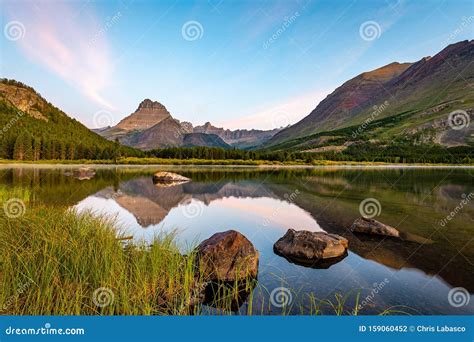 Hiking The Backcountry Of Glacier National Park Stock Photography