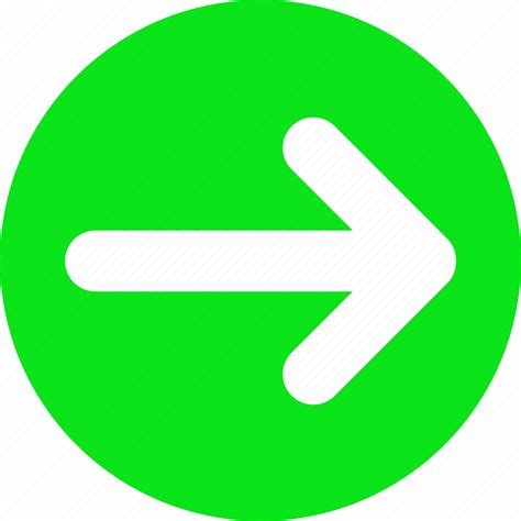 Arrow Direction Green Move Progress Right Icon Download On