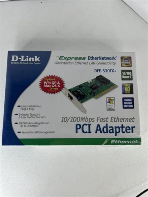 D Link Express Ethernetwork 10100mbps Fast Ethernet Pci Adapter Dfe