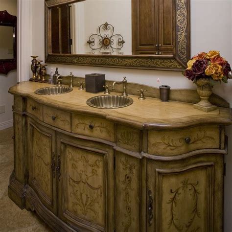 Stone texture of exterior and tempered crystal finish on the interior of this luxurious bathroom sink is simply stunning. Pin by Sherri K on ~Old World Tuscan Style~ | Italian home ...