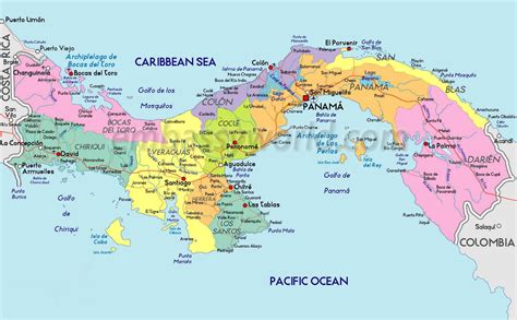 Mapas Geográficos Do Panamá Fox Press™