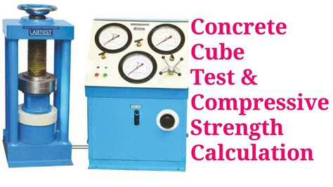 Concrete Cube Test And Compressive Strength Calculation Of Cube Youtube