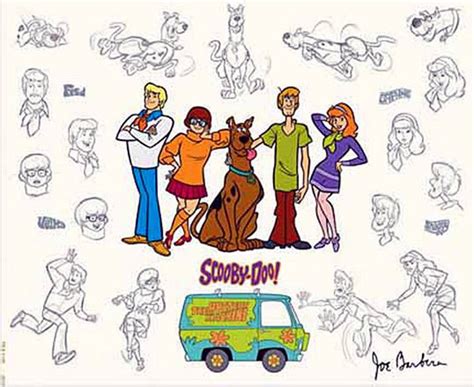 Vintage Scooby Doo Animation Cel 1980s Cartoon Model Sheet Shaggy Art
