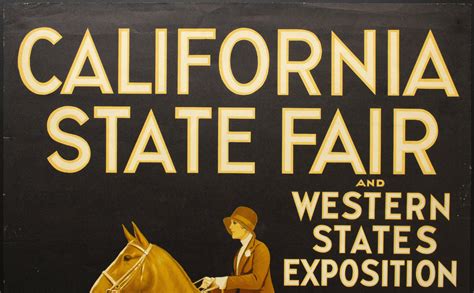 1931 California State Fair Western States Exposition Poster Vintage