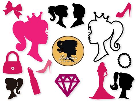 Barbie Barbie Svg Barbie Silhouettes For Silhouette Cameo Etsy