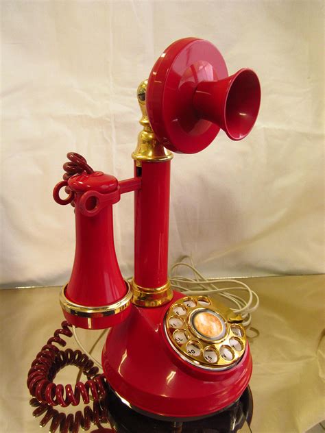 Plastic Reproduction Candlestick Phone Us Made Etsy