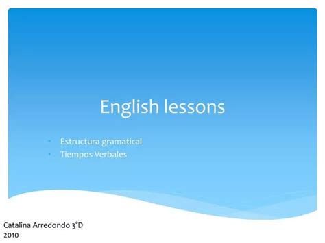 Ppt English Lessons Powerpoint Presentation Free Download Id5306130
