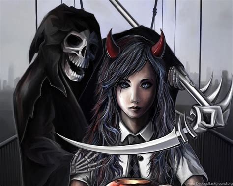 Grim Reaper Girl Hd Wallpapers Desktop Background