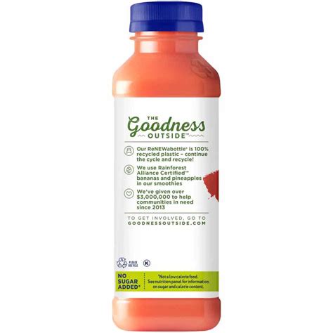 Naked Juice Guava No Sugar Added Fruit Smoothie Drink Fl Oz Greatland Grocery