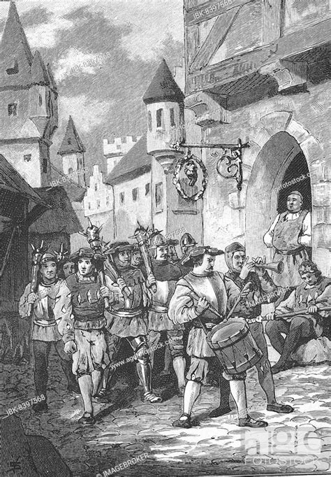 German Peasants War 1524 1526 The Council At Hall With Its Arms