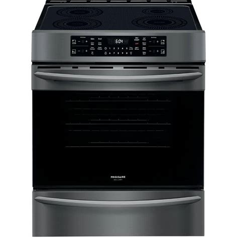 frigidaire gallery 30 5 4 cu ft smooth black stainless steel electric top induction range