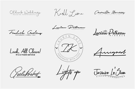 Design Elegent Handwritten Or Signature Logo Signature Logo Design