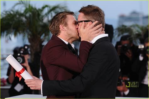 Ryan Gosling And Nicolas Winding Refn Kiss Kiss Ryan Gosling Photo 22266403 Fanpop