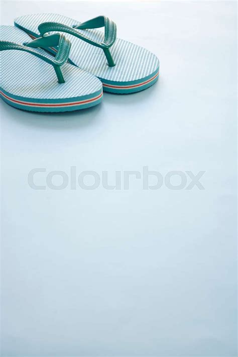 Beach Thongs Stock Image Colourbox