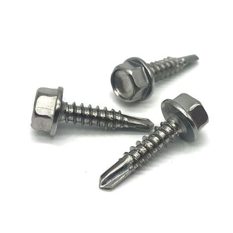 Material Hex Self Drilling Screw With Epdm Rubber Washer For Steel