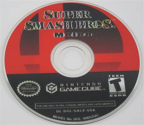 Super Smash Bros Melee Nintendo Gamecube 2003 Game Disc Only Super