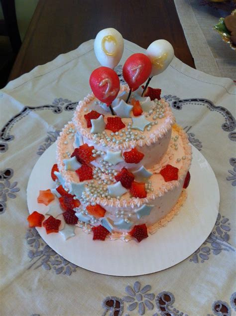 Get started on layer cake from scratch: 2014 New Year's Eve cake. Champagne cake with strawberry ...