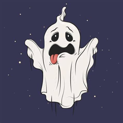 Premium Vector Hand Drawn Halloween Ghost Illustration