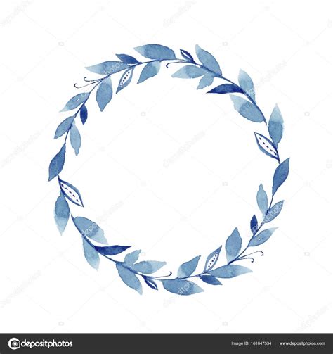 Watercolor Laurel Wreath 5 — Stock Photo © Gribanessa 161047534