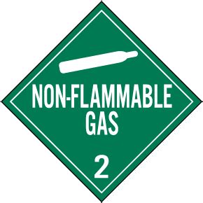 Un Flammable Gas Class Placard K