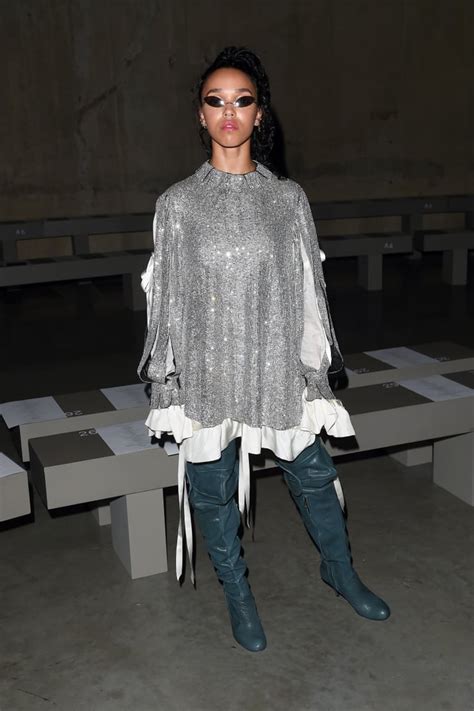 Fka Twigs Celebrities In The Front Row At Fashion Week Spring 2019 Popsugar Fashion Uk Photo 147