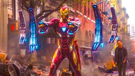 Iron Man Its Nano Tech Nanotech Suit Up Scene Avengers Infinity