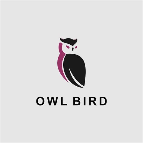 Premium Vector Owl Bird Minimalist Logo Design
