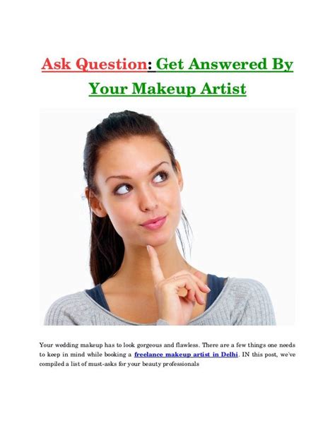 Ask Secrets Questions To Your Makeup Artist Before Hiring For Your