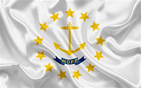 Download Wallpapers Rhode Island State Flag Flags Of States Flag