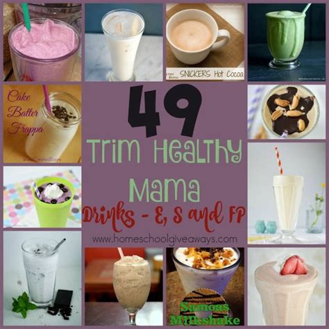 I know have a healthier alternative to my old time guilty pleasure. 49 THM Drink Recipes - sorted by fuel cycle | Trim healthy momma, Trim healthy recipes, Trim ...